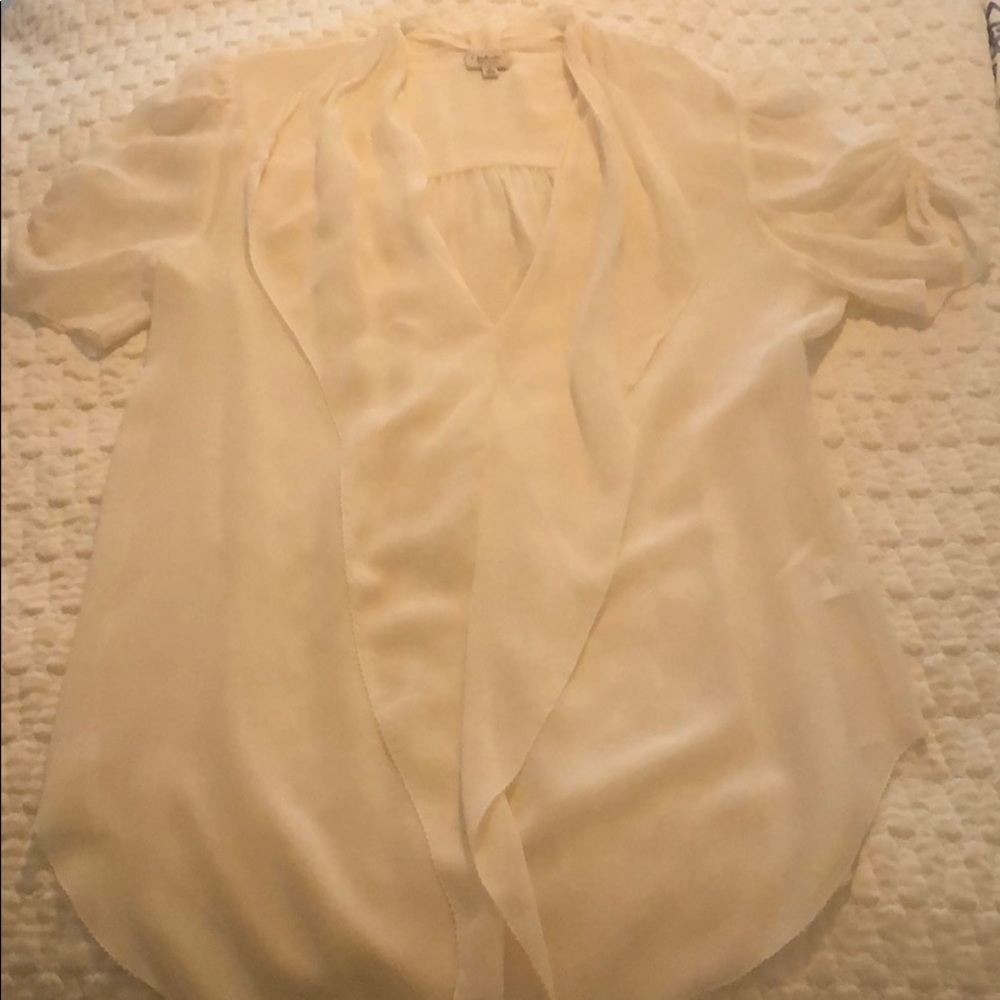T. Babton White Silk Shirt